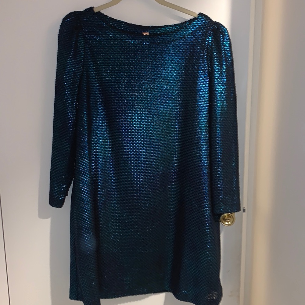 Free people blue combo dress